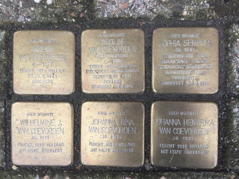 Die Stolpersteine der Familie Johann van Coevorden